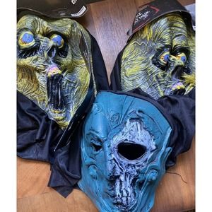 🌻Set Of 3 MASKS/ HALLOWEEN COSTUME One Size Monster Unisex Adult Full Head